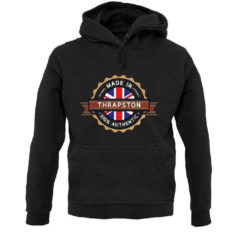 Made In Thrapston 100% Authentic Unisex Hoodie Hoodie with Batwing Sleeves Loose Dramatic Made In Thrapston 100% Authentic Unisex Hoodie Hoodie with Batwing Sleeves Loose Dramatic