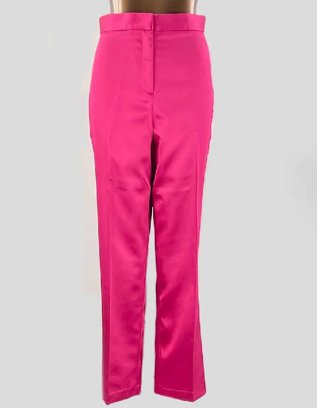 Asos Pink Satin Pants 6 US Relaxed Lounge Trousers