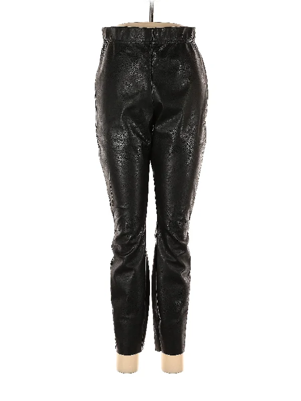 Faux Leather Pants Formal Stretch Pants