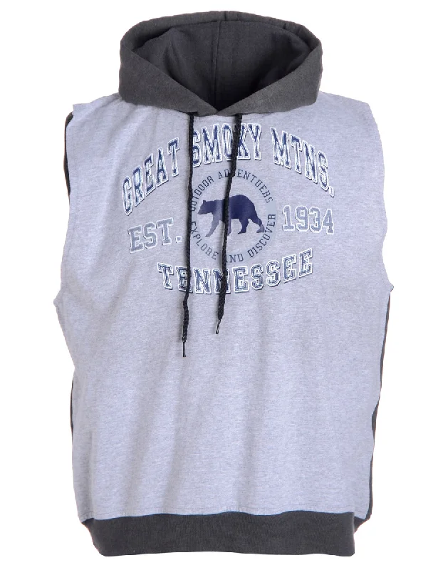 Label Sleeveless Tyler Hooded Sweatshirt Hoodie with Button Classic Timeless