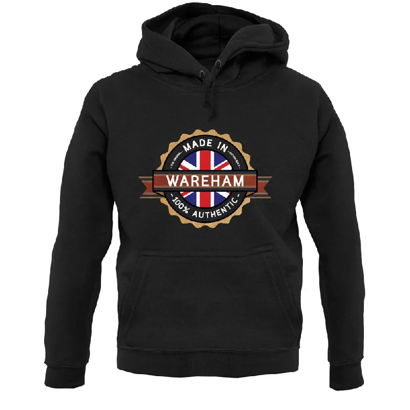 Made In Wareham 100% Authentic Unisex Hoodie Hoodie with Turtle Neck Cozy Winter