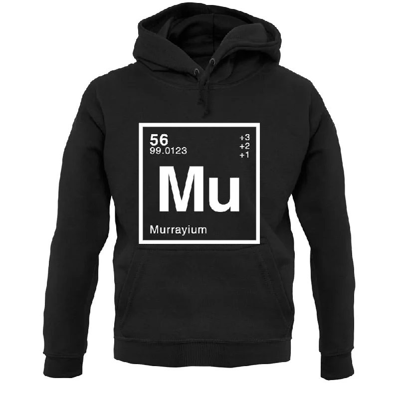 Murray - Periodic Element Unisex Hoodie Hoodie with Mock Neck Collared Structured