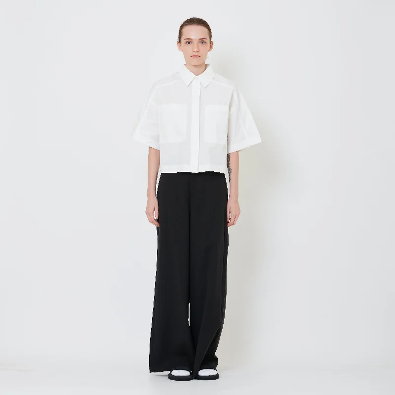 Women Elastic Waist Long Pants - Black - SW2410178B Comfortable Denim Pants