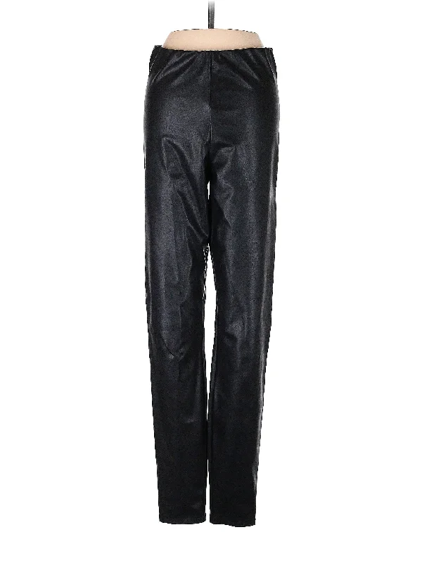 Faux Leather Pants Fashionable Work Pants