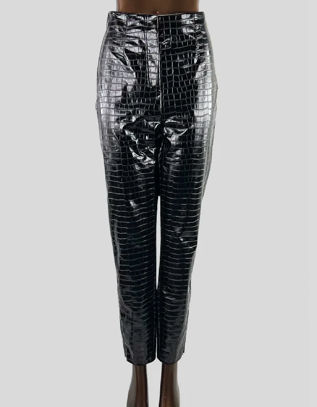ROTATE BIRGER CHRISTENSEN Animal Print Skinny Leg Pants - 6 US Comfortable Jogging Pants