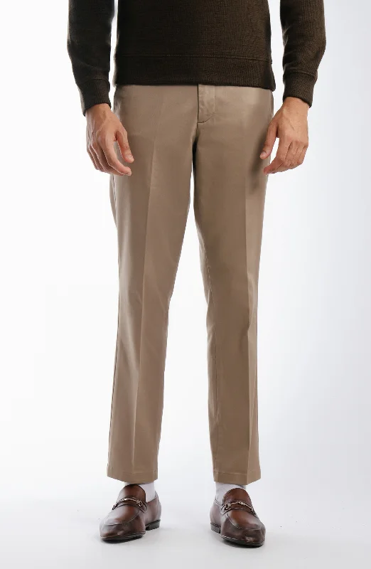 Wrinkle Free Pants - Khaki Stylish Casual Pants