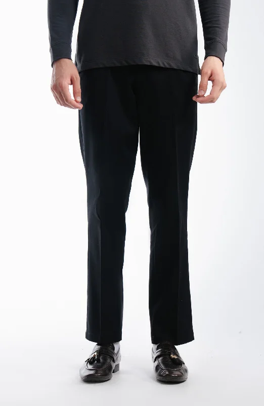Wrinkle Free Pants - Black Formal Stretch Pants