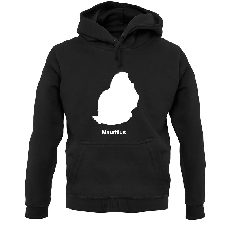 Mauritius Silhouette Unisex Hoodie Hoodie with Oversized Fit Loose Comfortable