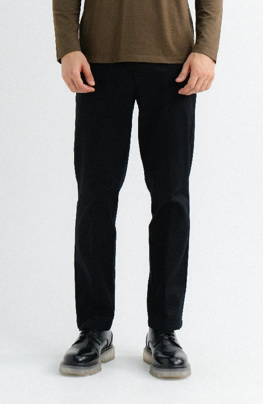 Wrinkle Free Pant - Black Casual Sweatpants Style