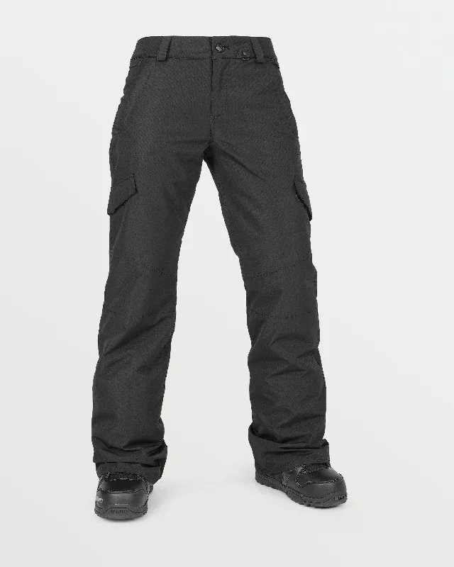 Womens Bridger Insulated Pants - Black Warm Wool Trousers