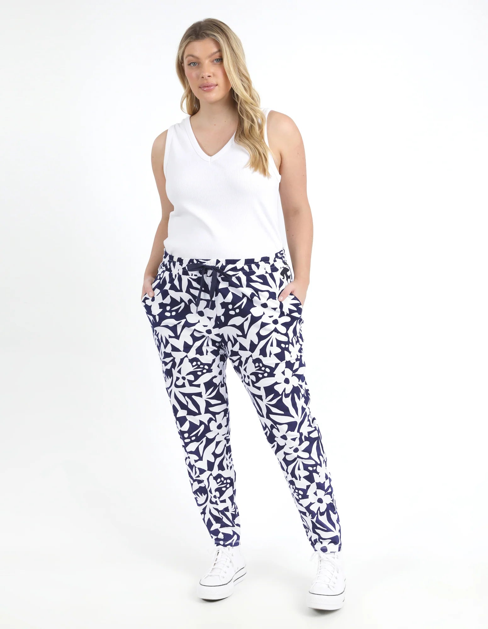 Elm Lifestyle Stencil Floral Pant Formal Dress Pants