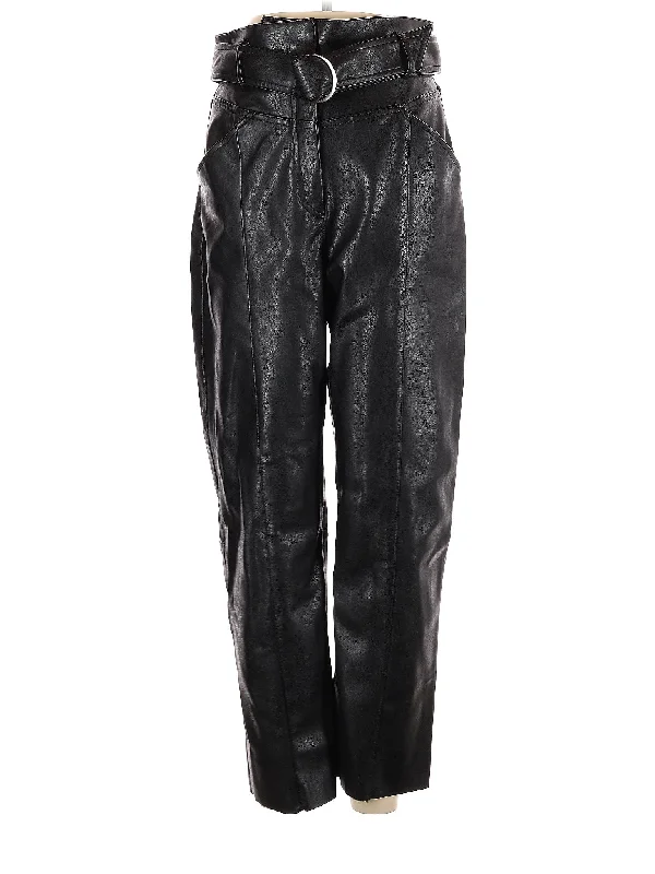 Faux Leather Pants Formal Stretch Pants