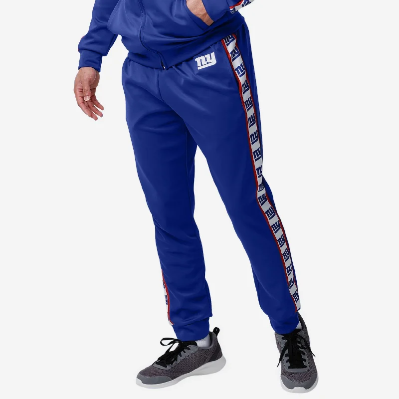 New York Giants Stripe Logo Track Pants Comfortable Denim Leggings