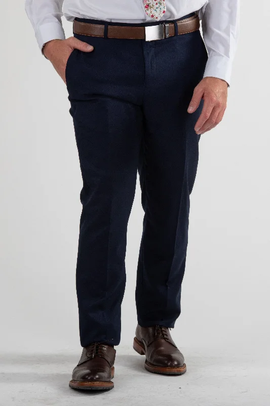 Signature Suit Pant Slim Fit / Navy Casual Wide Pants
