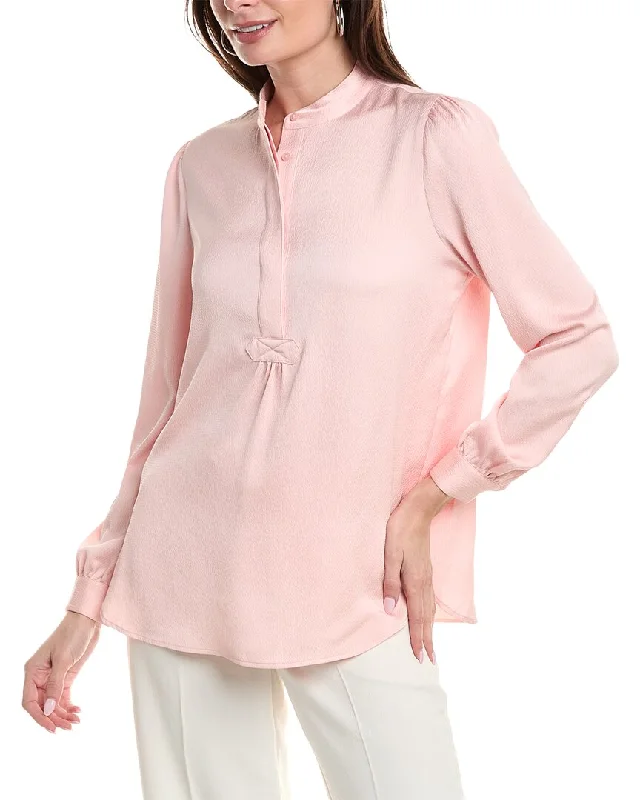 Anne Klein Poet Blouse Embellished Collar Blouse