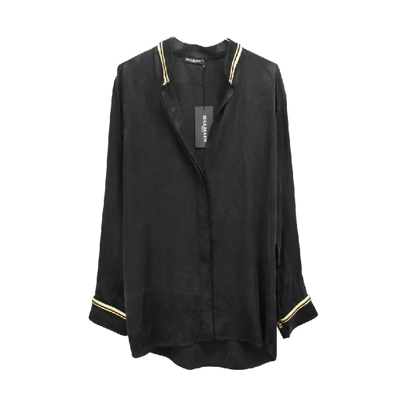 Balmain Blouse - Women's 34 Off-Shoulder Wrap Blouse