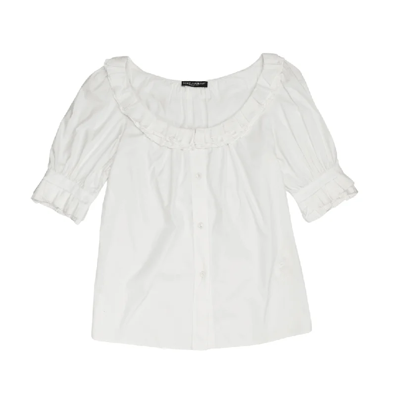 Dolce & Gabbana Blouse - Women's 44 Chic Square Blouse