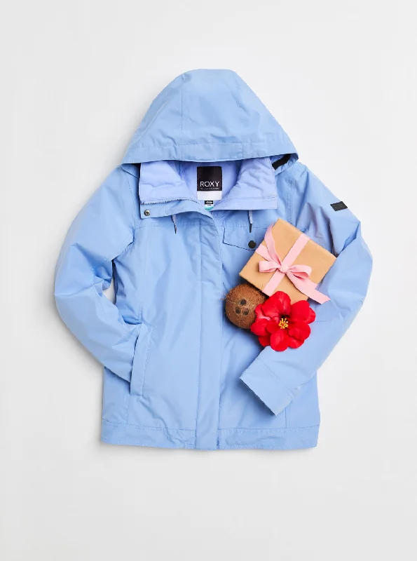 Billie Technical Snow Jacket - Easter Egg Zippered Buttoned Snapped