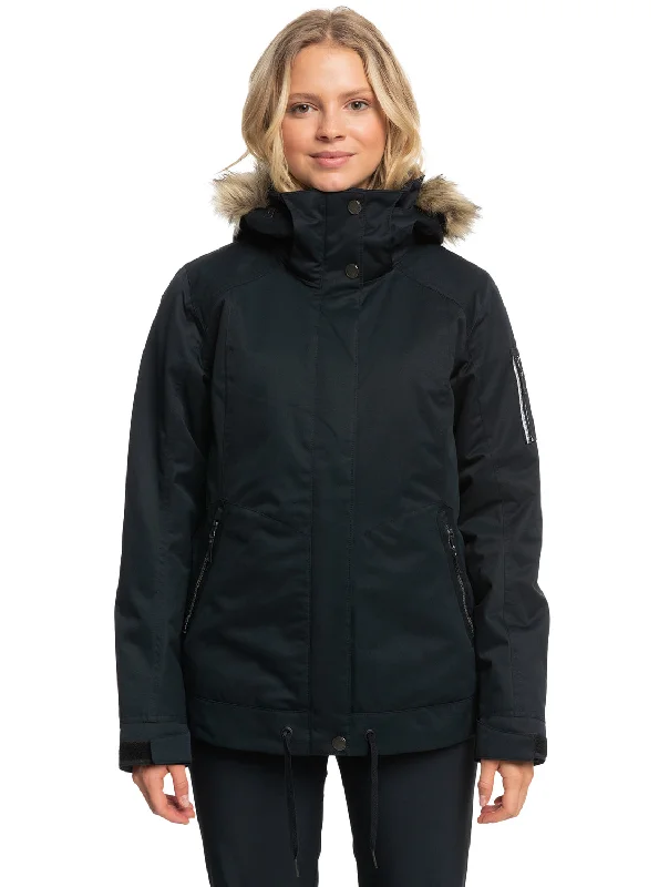 Meade Technical Snow Jacket - True Black Welt Pockets Slit Pockets