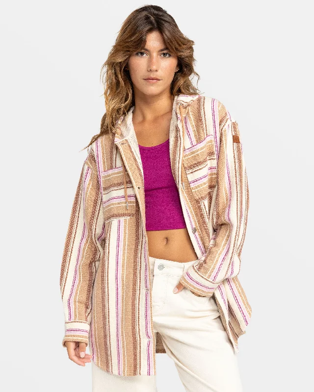 CAMEL COASTAL STRIPE JACKET