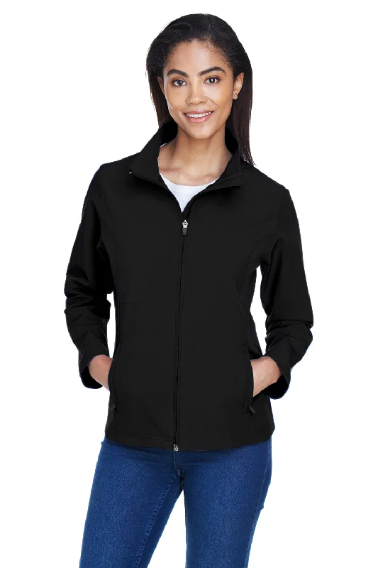 Team 365 Womens Leader Windproof & Waterproof Full Zip Jacket - Black Machine Wash Dry Clean Hand Wash