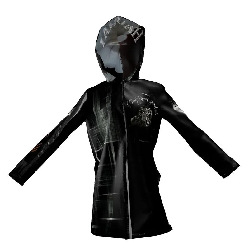 The Epic TRP Logo 01-04 Ladies Designer Rain Jacket Mesh Blend Leather Blend Suede Blend