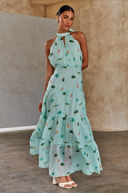 Marguerite Maxi Dress - La Maise - SALE Trendy Floral Print Maxi Dress