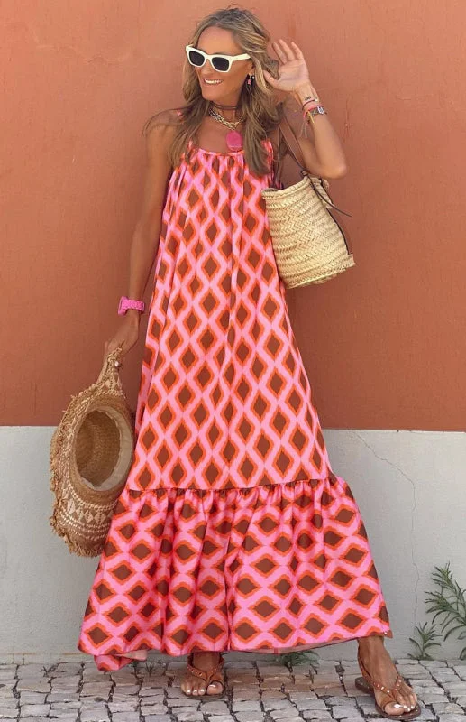 Blue Zone Planet | Women'S Casual Printed Sleeveless Maxi Dress Trendy Floral Print Maxi Dress Blue Zone Planet | Women'S Casual Printed Sleeveless Maxi Dress Trendy Floral Print Maxi Dress