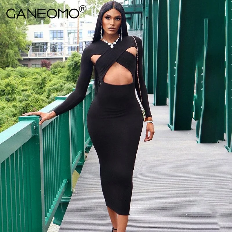 Elegant Long Sleeve Knitted Maxi Dresses for Women Autumn Winter 2022 Party Sexy Long Cut Out Dress Ladies Outfits Black Stylish Off-Shoulder Maxi Dress Elegant Long Sleeve Knitted Maxi Dresses for Women Autumn Winter 2022 Party Sexy Long Cut Out Dress Ladies Outfits Black Stylish Off-Shoulder Maxi Dress