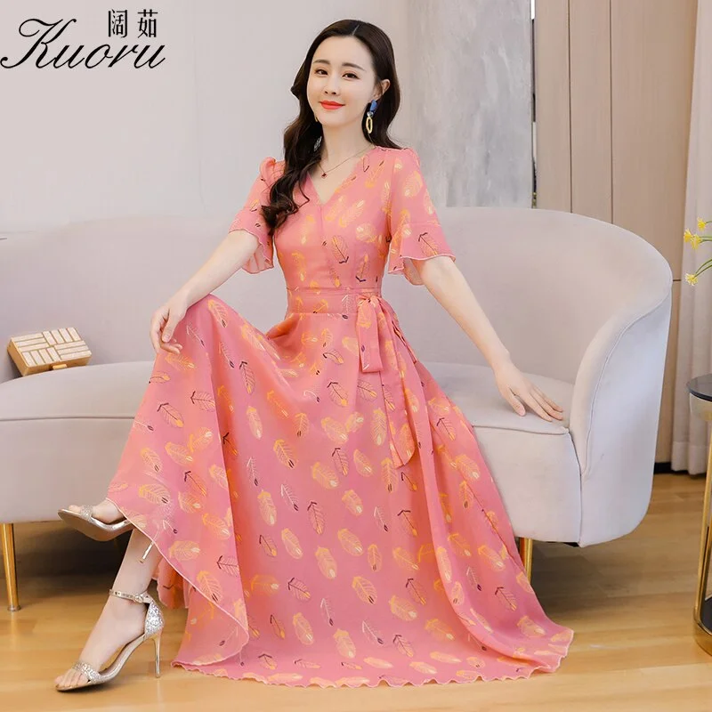 Maxi Dresses For Women Plus Size Floral Dress Summer Vintage Chiffon Longue Short Sleeve V Neck Robe Femme Ete 2022 Vestidos Casual Maxi Dress with Pockets Maxi Dresses For Women Plus Size Floral Dress Summer Vintage Chiffon Longue Short Sleeve V Neck Robe Femme Ete 2022 Vestidos Casual Maxi Dress with Pockets