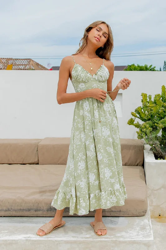 Memories Gone Past Maxi Dress Fashionable High-Low Maxi Dress