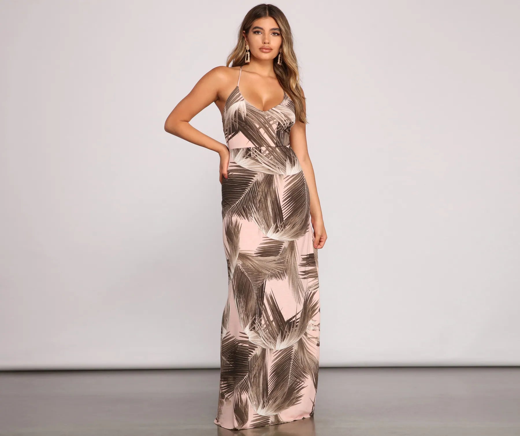 Stunning Beauty Tropical Maxi Dress Comfortable Casual Maxi Dress