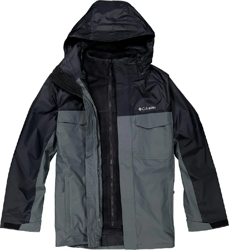 Men's Timberline Triple Interchange 3-in-1 Jacket Front Pockets Side Pockets Patch Pockets