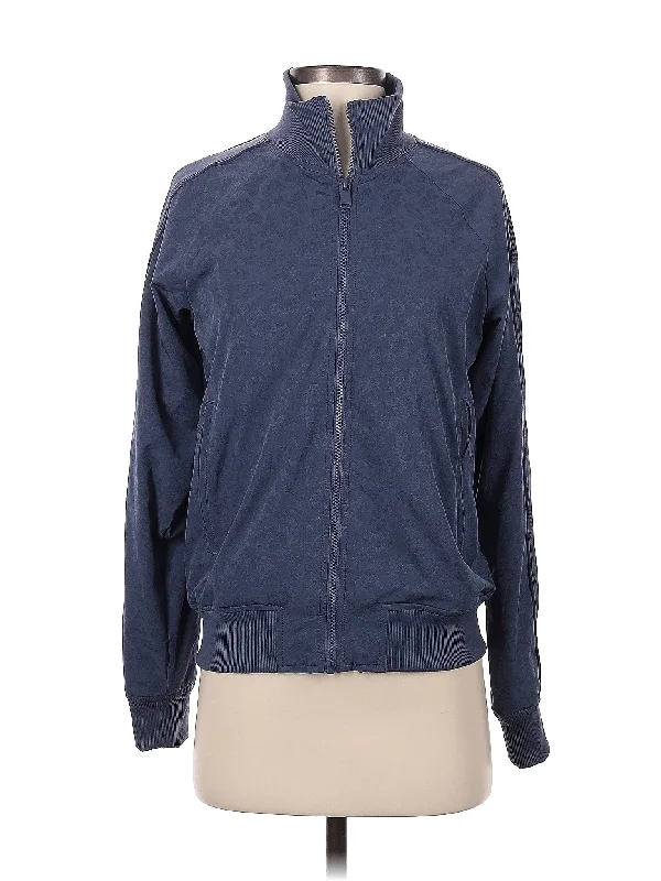 Track Jacket A-Line Jacket Boat Neck Shawl Collar