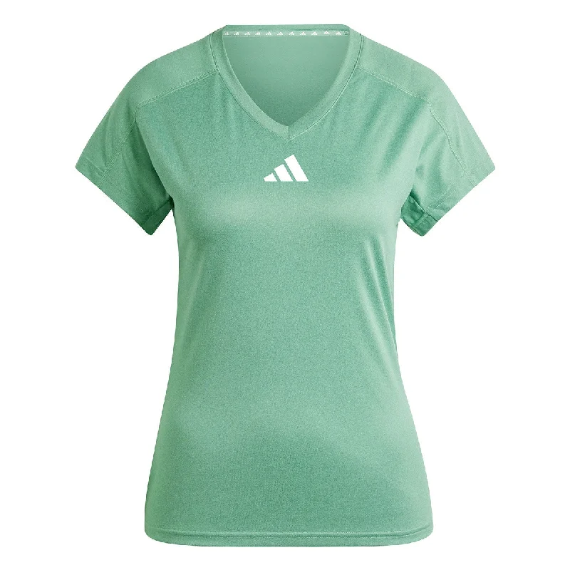 adidas Aeroready Essentials Minimal Branding Tee - Womens - Preloved Green Wool Fabric Cashmere Fabric Tweed Fabric adidas Aeroready Essentials Minimal Branding Tee - Womens - Preloved Green Wool Fabric Cashmere Fabric Tweed Fabric