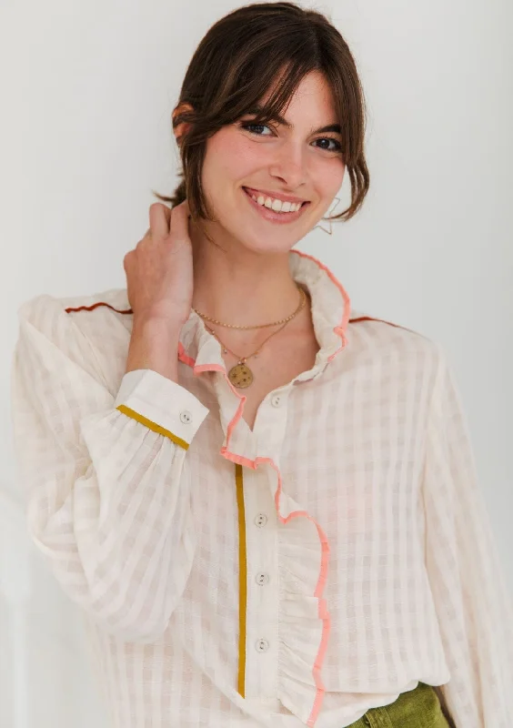 Aida Organic Cotto Shirt | Bonte Welt Pockets Slit Pockets Flap Pockets