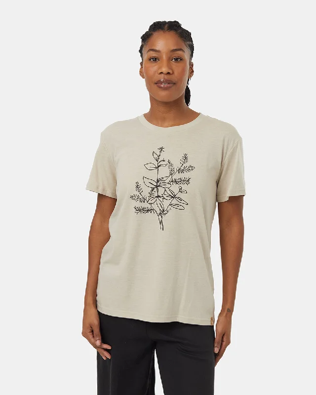 Autumn Flora T-Shirt Seamless Knitted Crochet