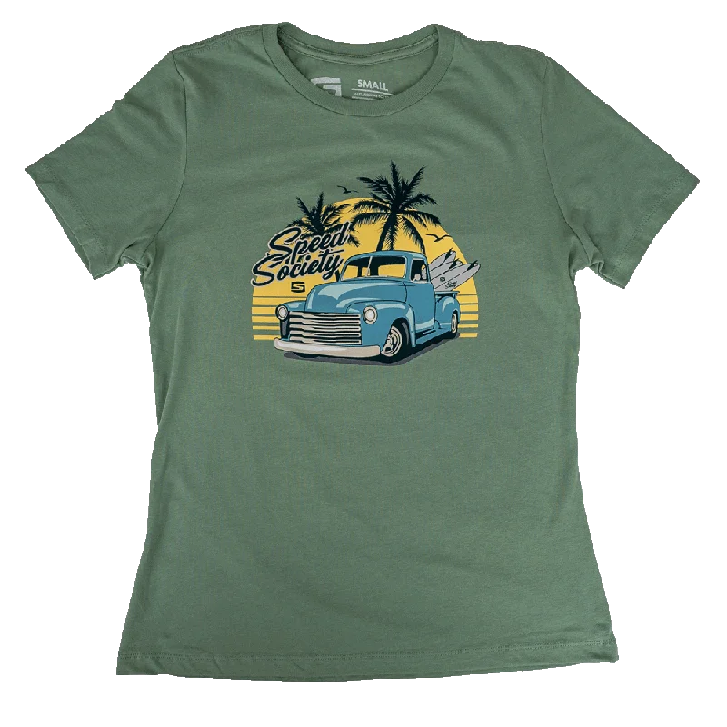 Beach Bum T-Shirt Welt Pockets Slit Pockets