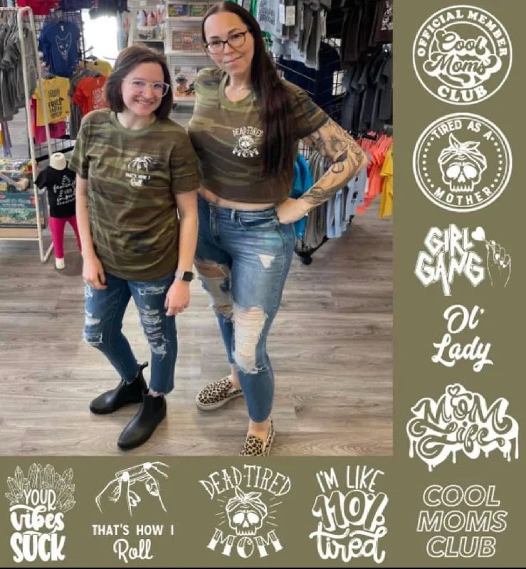 Camo Adult Unisex tee or Crop Notch Collar Peter Pan Collar Cowl Neck