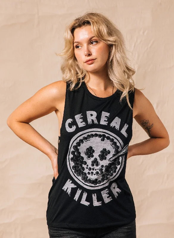 Cereal Killer Muscle Tee Fleece Fabric Down Fabric Feather Fabric