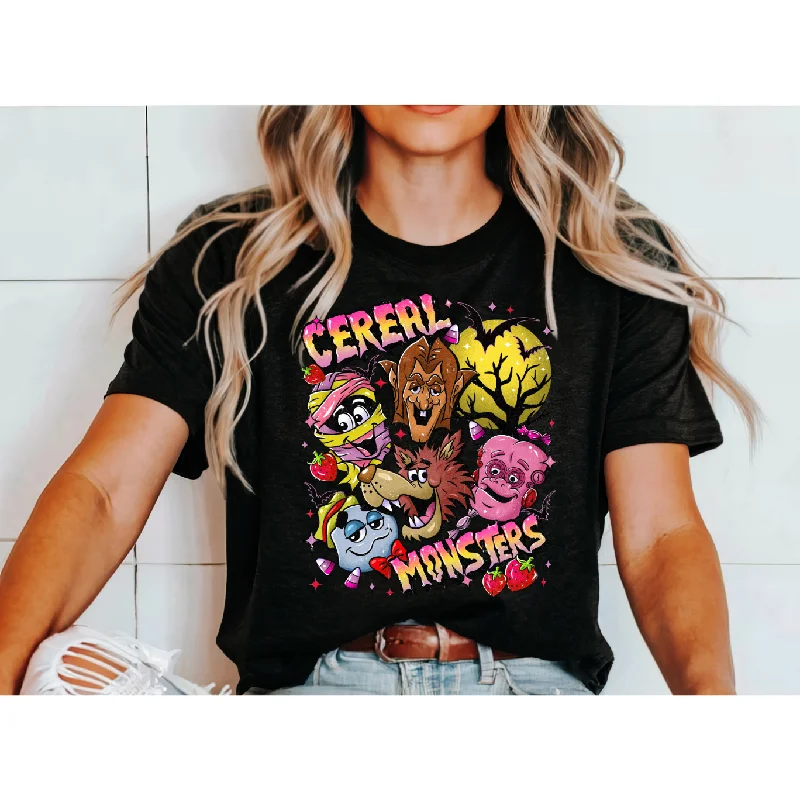 Cereal Monster T-shirt Mesh Blend Leather Blend Suede Blend