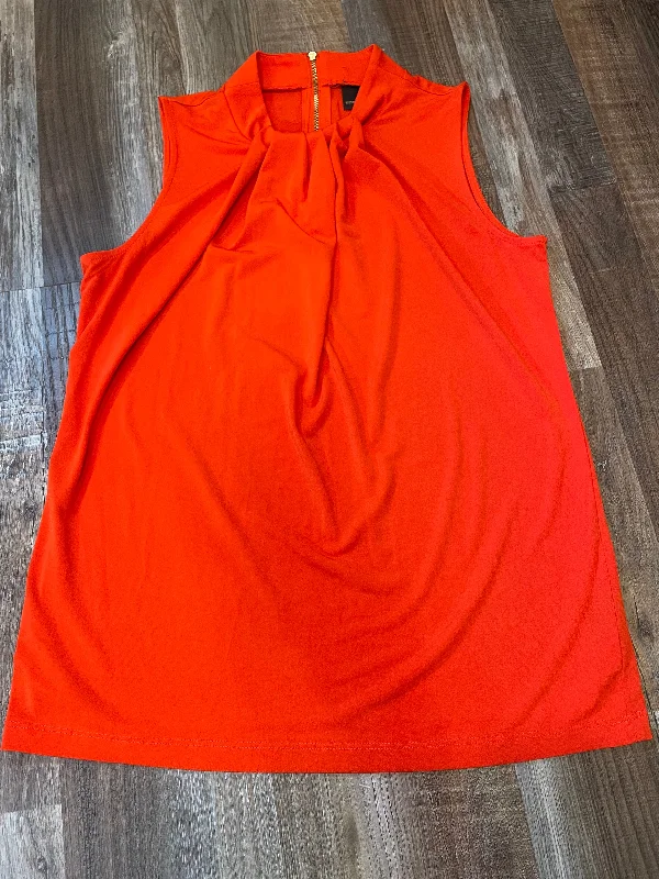 Worthington Sleeveless Dress Shirt Orange Womens Shirt size Small Wool Fabric Cashmere Fabric Tweed Fabric Worthington Sleeveless Dress Shirt Orange Womens Shirt size Small Wool Fabric Cashmere Fabric Tweed Fabric
