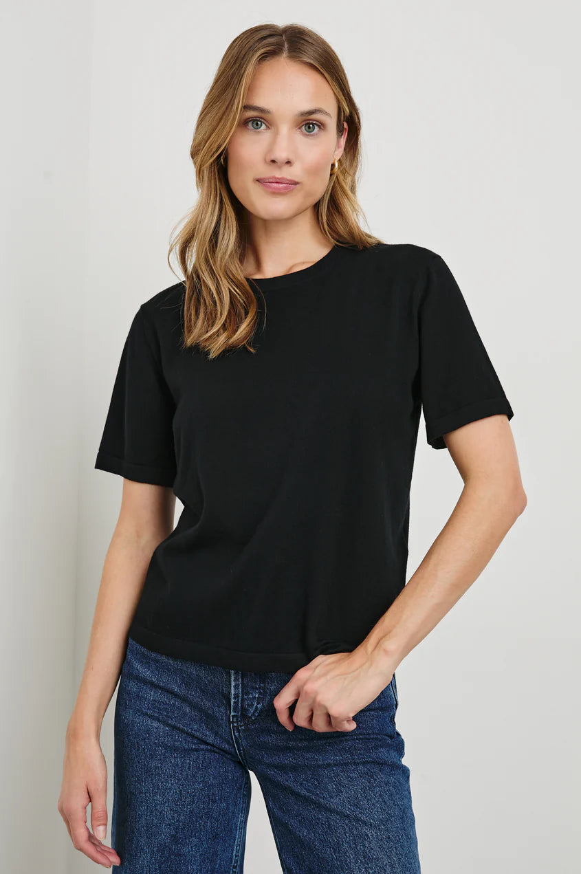 Cotton Cashmere T-shirt Hooded Caped Shawl Collar