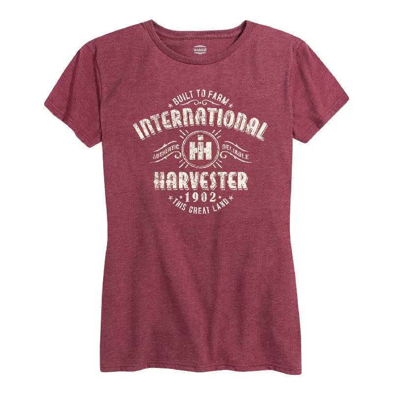 International Harvester™ - Authentic Reliable - Women's Short Sleeve T-Shirt Seamless Knitted Crochet International Harvester™ - Authentic Reliable - Women's Short Sleeve T-Shirt Seamless Knitted Crochet
