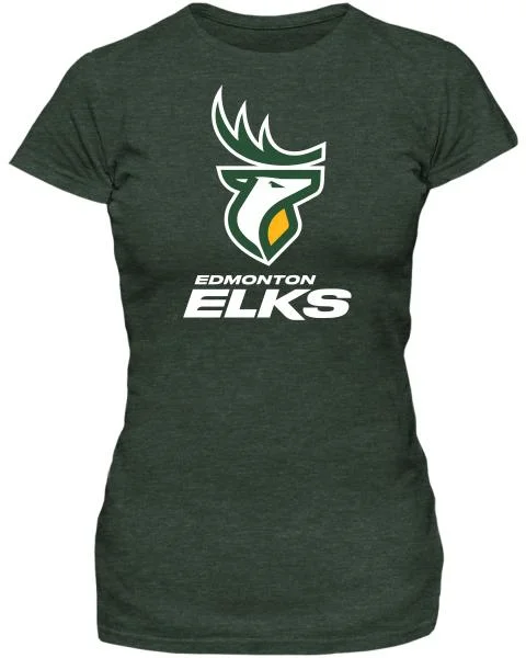 Edmonton Elks- Bulletin Womens Stack Tee Mesh Canvas Denim