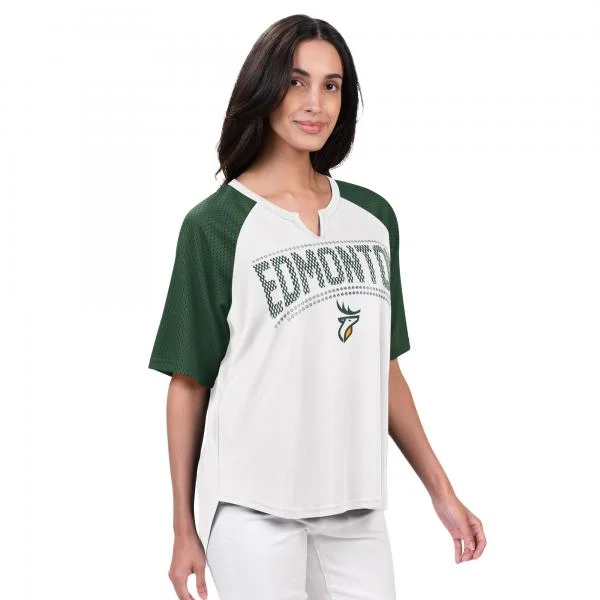 Edmonton Elks Ladies Fan Base Tee Cashmere Blend Cotton Blend Poly Blend