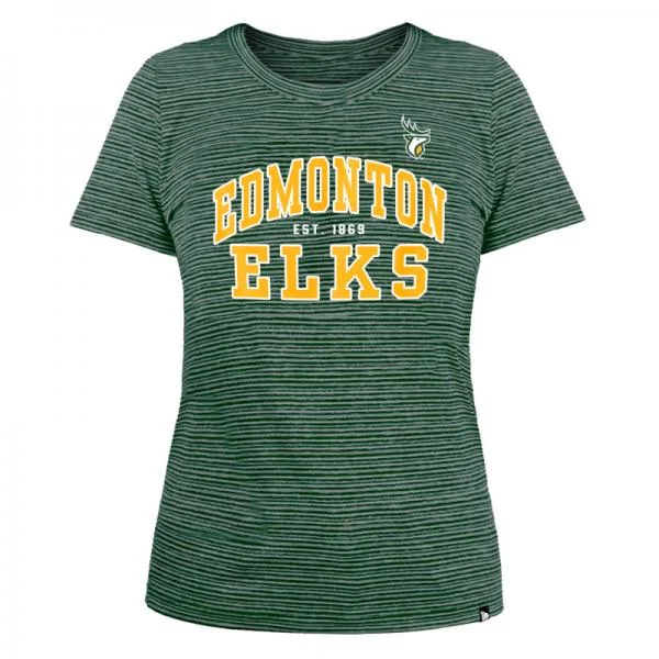 Edmonton Elks - New Era Ladies SS Slub Tee Terry Blend Velvet Blend Canvas Blend