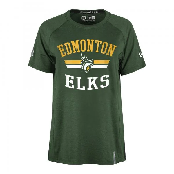 Edmonton Elks New Era Womens Circuit Tee Hooded Caped Shawl Collar
