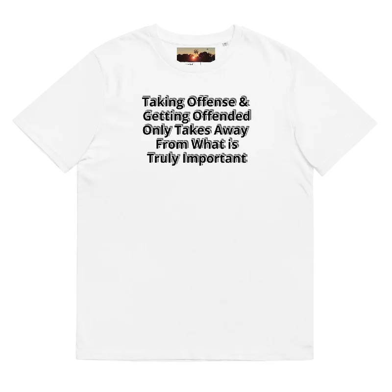 GG - Unisex organic cotton t-shirt - Taking Offence Collared Crew Neck Turtle Neck