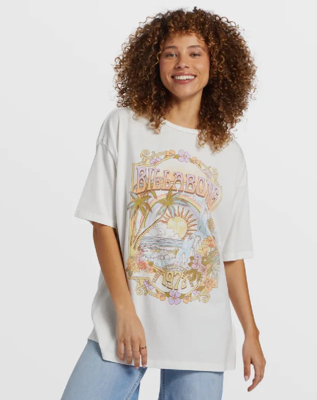 Golden Hour Oversized T-Shirt Ribbed T-Shirt High Neck Heavyweight